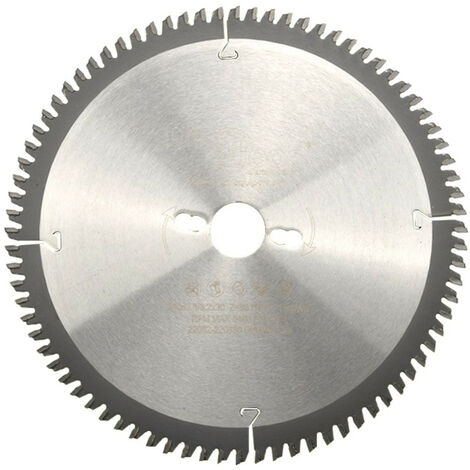 Diamwood – Lame de scie circulaire 250 mm – Alésage 30 mm – 80 dents trapézoïdales – Pour bois dur et aluminium – Finition précise