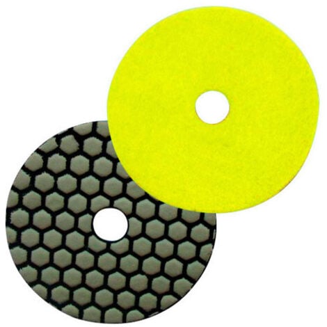 Pad de polissage diamanté à sec auto-agrippant D.125 mm x Gr. 50 - Granit, marbre, pierre naturelle - Diamwood Platinum