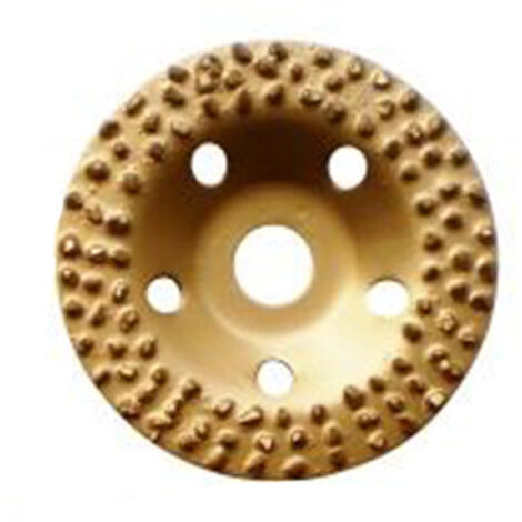 Diamwood Plateau à poncer carbure de tungstène avec Grain 8 - D.125 mm - Al. 22,23 mm - Enlèvement résidu béton, colle, PVC - Utilisable avec meuleuse, disqueuse