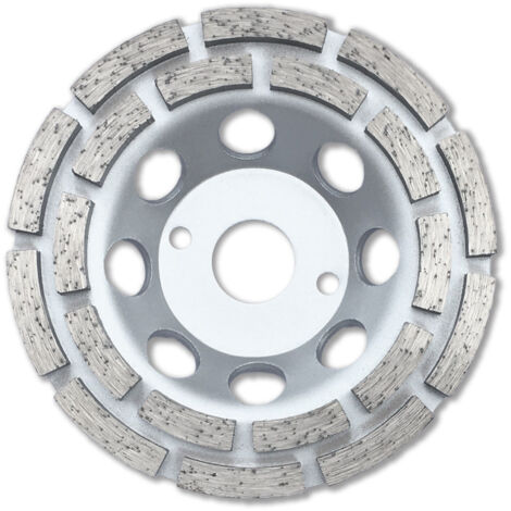 Diamwood – Plateau de surfaçage diamanté 125 mm – Alésage 22,23 mm – 20 segments pour béton – Corps ventilé pour évacuation poussières