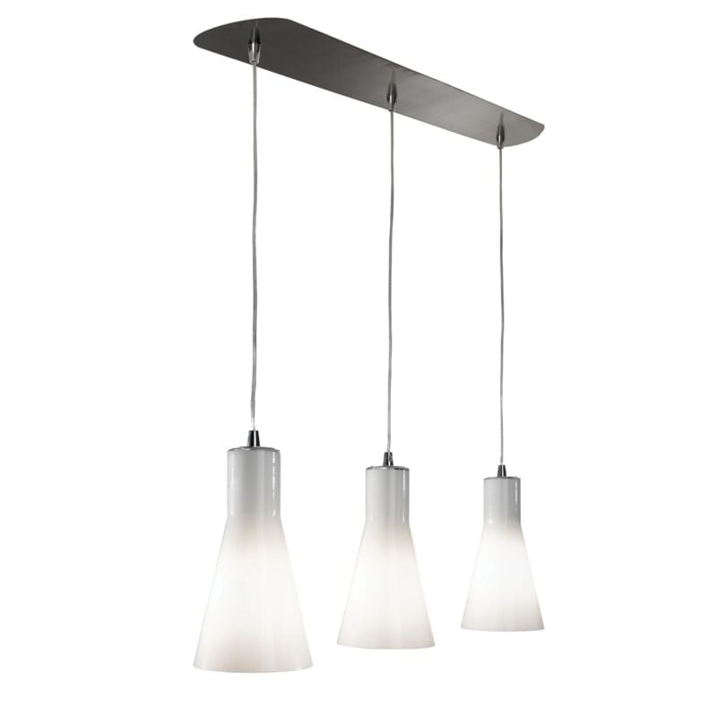 Aric - diana 140 Suspension triple E27 Ø140mm verre opale Lpe non incl. 4178