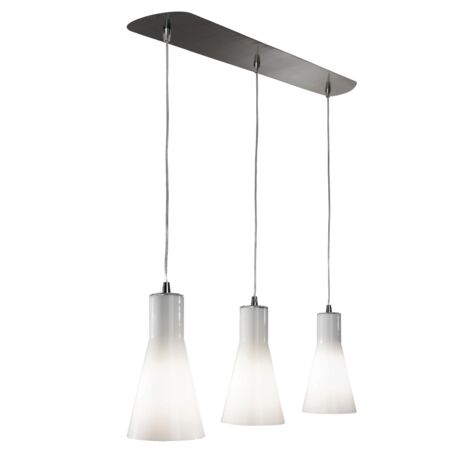DIANA 140 Suspension triple E27 Ø140mm verre opale Lpe non incl. ARIC 4178
