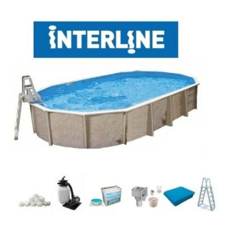 Image of Interline - Diana piscina fuori terra 610 cm - 360 cm - h 132 cm