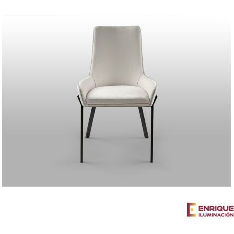DIANE-SILLA NEG BLANCA-HILO GRIS