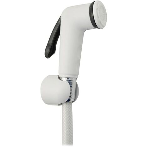 DIANFLEX Kit DOCCETTA Pulsante Spegnimento Shut-off Bianca Doccetta Flessibile Supporto