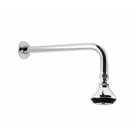 Dianhydro braccio doccia con soffione cromo lunghezza 30 cm   6,2 cm