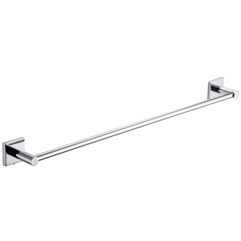 DianHydro Giona Porta asciugamani a barra in metallo cromato 60 cm  fissaggio con viti incluse accessori a parete per il bagno
