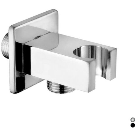 DianHydro presa acqua quadra con supporto doccia cromo