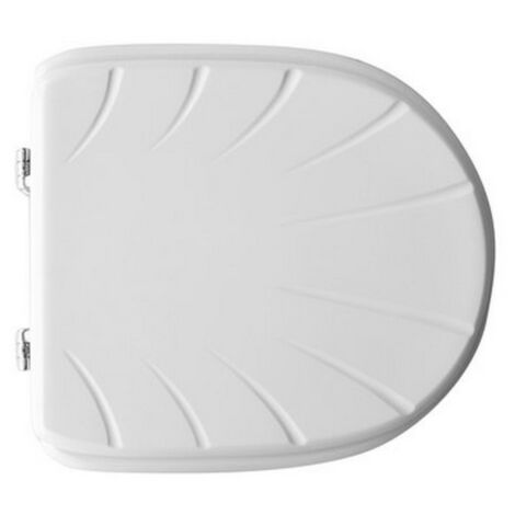 DianHydro sedile wc per vaso Faleri Duna bianco in legno ricambio copriwater