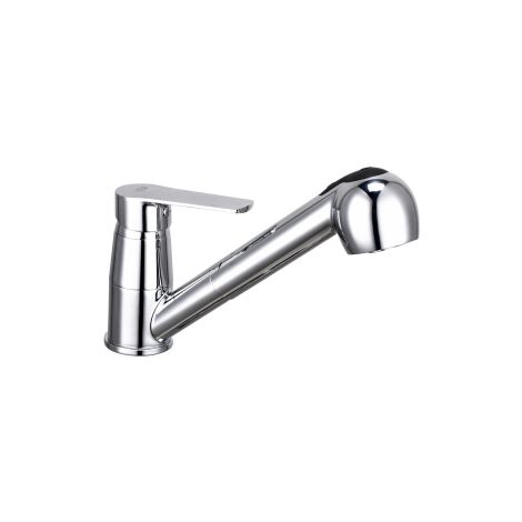 DianHydro se'rie Margot mitigeur d'e'vier monocommande avec douchette extractible en laiton chrome'