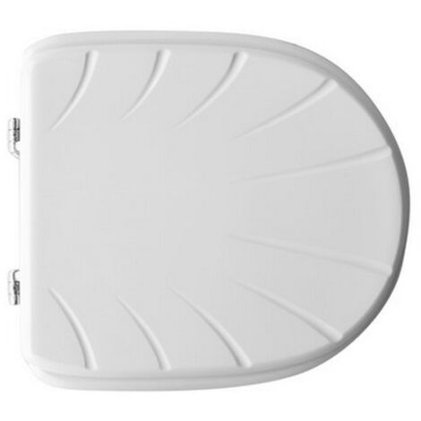DianHydro sie'ge de toilette pour remplacement de sie'ge de toilette en bois blanc Faleri Duna