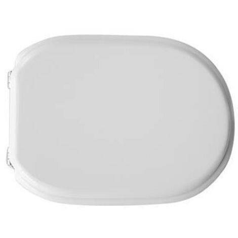 DianHydro sie'ge de toilette pour remplacement de sie'ge de toilette en bois blanc Hidra Memory