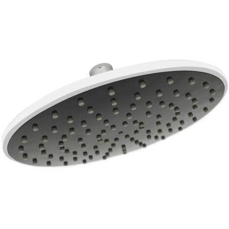 Dianhydro soffione con funzione water saving nero per doccia   20 cm monogetto con sistema anticalcare accessori bagno doccia Nero
