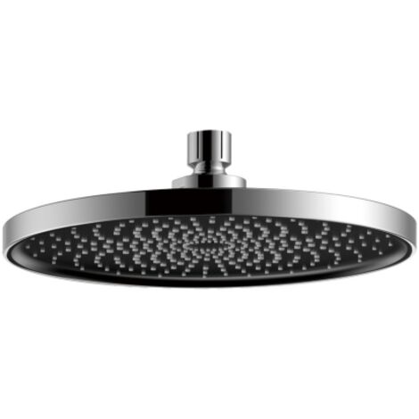 DianHydro soffione doccia doccetta tondo licata monogetto in ABS nero per wc bagno