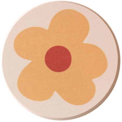 Diatomit-Untersetzer 10x10cm - Saugfähig für Tassen, fleckenabweisend für Tischplatten - Dekorativer Erdbeer-Untersetzer