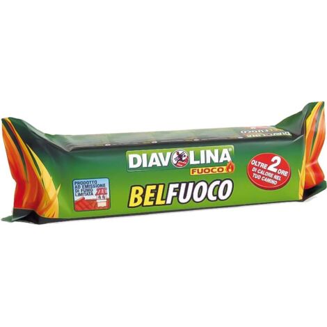 Diavolina 15400 Leños para encender fuego Belfuoco Más de 2 horas