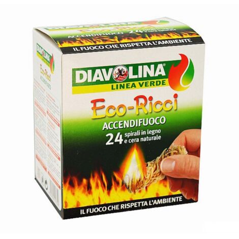 Diavolina GREEN POWER ECO-RICCI 24 accensioni Diavolina 6 PZ