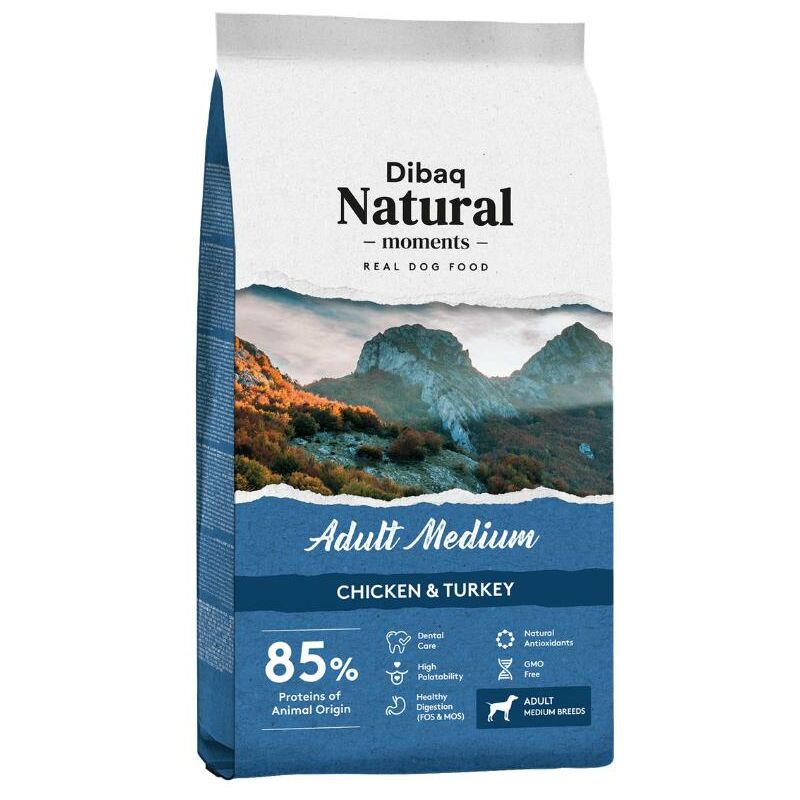

Natural Moments ADULT MEDIUM pienso perro alto en proteina 3 Kg - Dibaq
