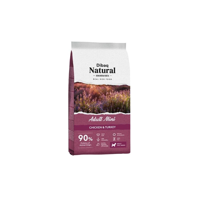 

Natural Moments ADULT MINI pienso perro alto en proteina - Dibaq