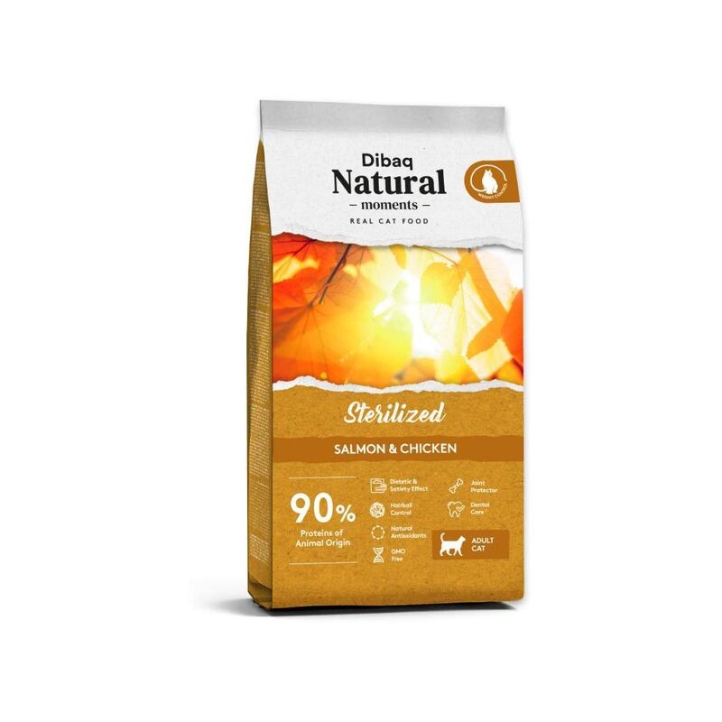 

Natural Moments ESTERILIZADOS SALMON pienso gato 7 Kg - Dibaq