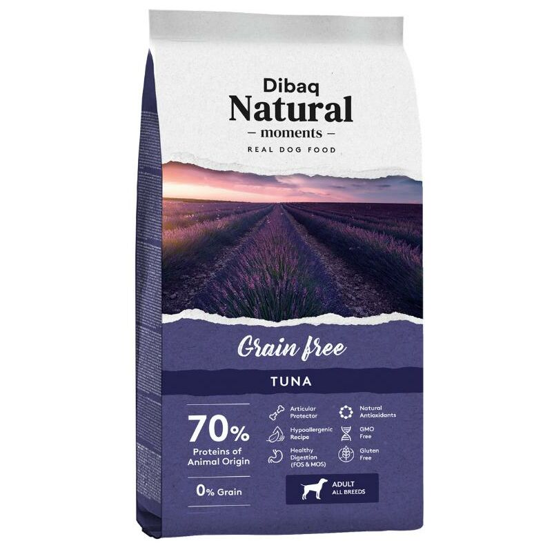 

Natural Moments GRAIN FREE TUNA pienso perro alto en proteina 2 kg - Dibaq