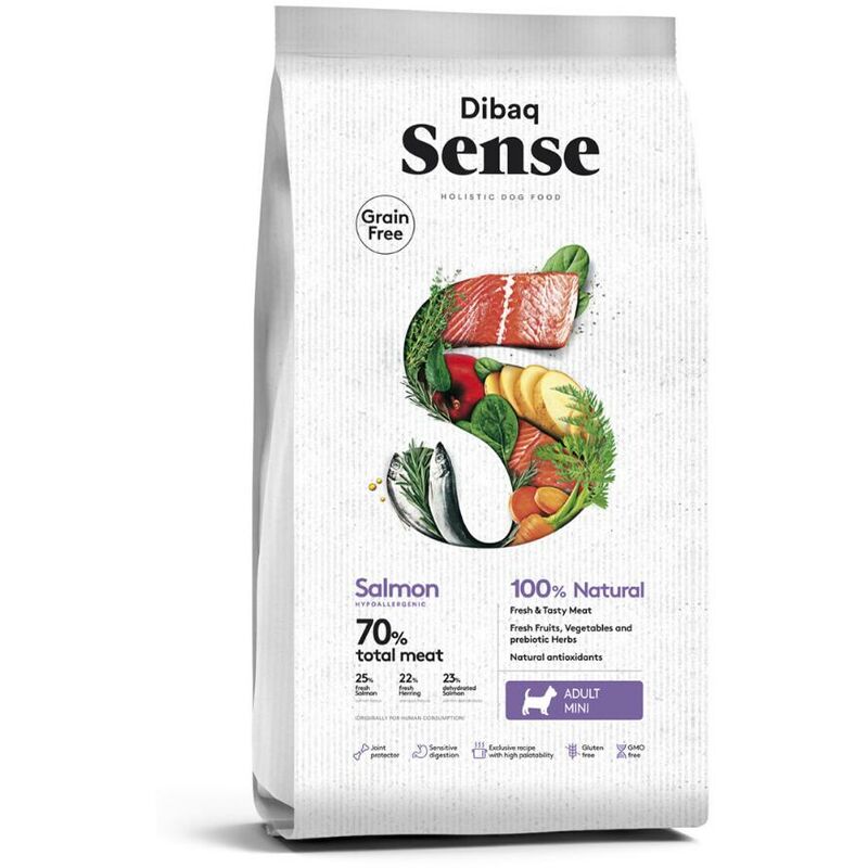 

Sense Grain Free SALMON MINI Pienso perro 0,5 kg - Dibaq