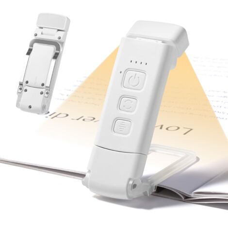 Diboniur Luce per Lettura Libri a Letto, Lampada da Lettura con Pinza, 3 Modalità 5 Luminosità regolabili, Lampada USB Ricaricabile per Lettura Libri a Letto Bambini Adulto Lettori di Notte