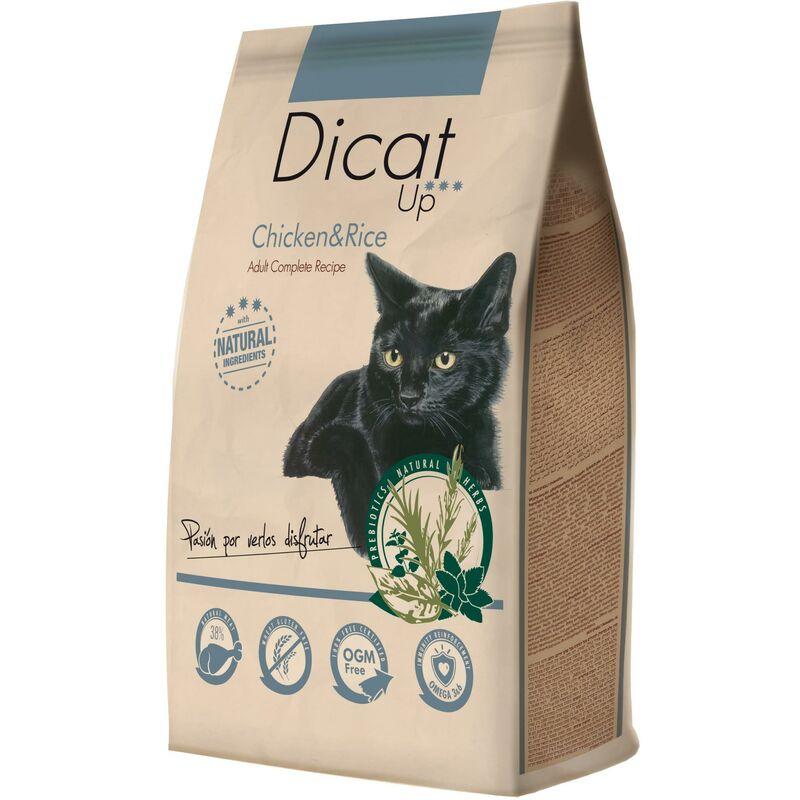 

Dicat Up ADULT CHICKEN&RICE pienso premium gatos 3 Kg