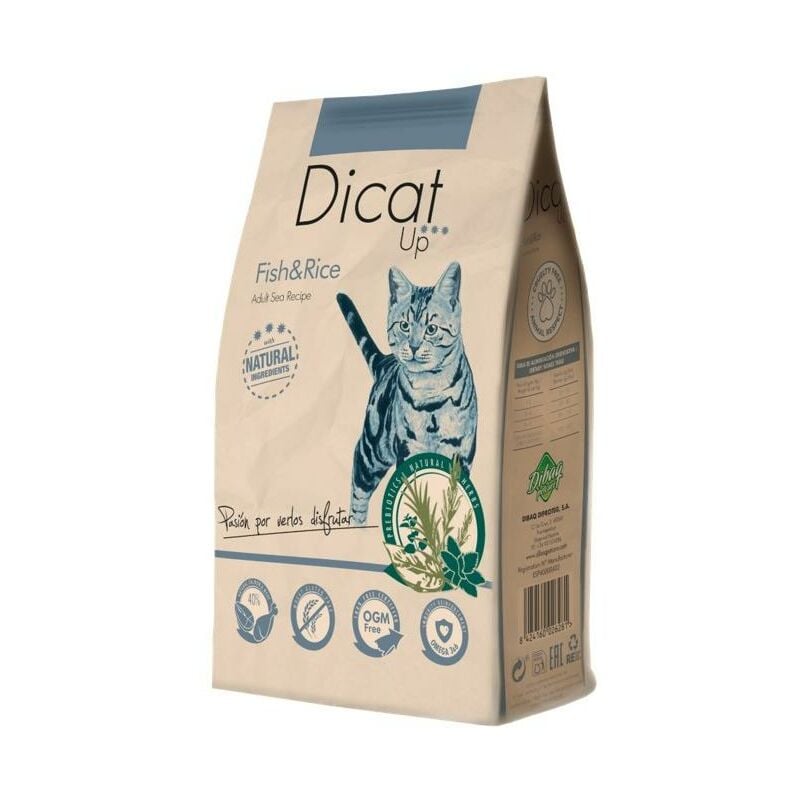 

Dicat Up ADULT FISH&RICE pienso premium gatos 14 Kg