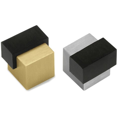 Dice - Butée de Sol R.318-Ls Laiton Mat - Butée DADO Ø20 mm Fixation à vis - Design par Groël Studio