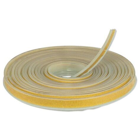 Dichtlippe aus Silikon - Länge 5 m - mit selbstklebender Beschichtung für Bodenplatten aus Glas - 7747009942