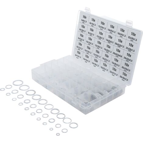 Dichtring-Sortiment  Aluminium  300-tlg.