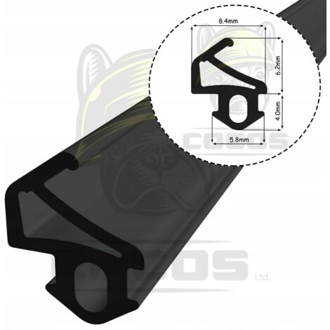 Dichtung für PVC-Fenster S-1019 ROPLASTO SCHWARZ 1 m