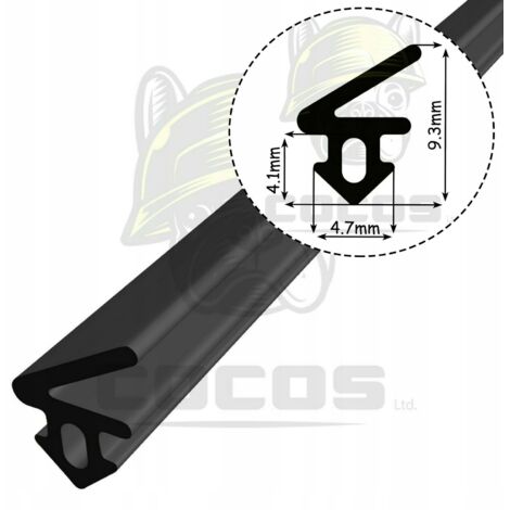 Dichtung für PVC-Fenster S-1125 PANORAMA SCHWARZ 1 m