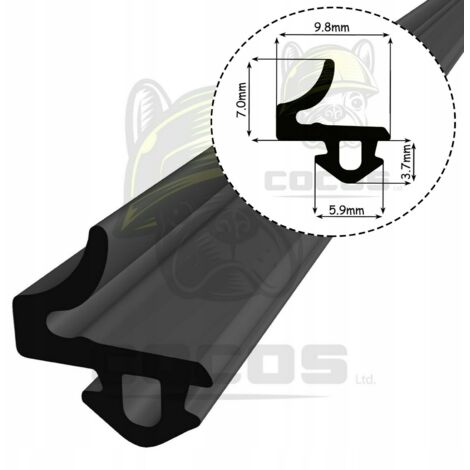 Dichtung für PVC-Fenster S-835x VEKA SCHWARZ 1 m