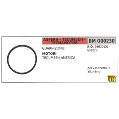Dichtung für TECUMSEH AMERICA Rasenmähermotor Aluminiumschale 29630121
