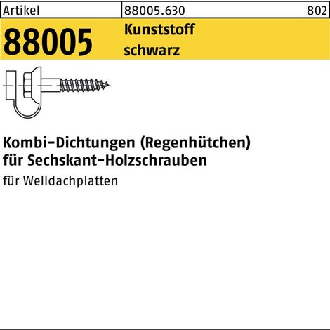 Dichtung R 88005 f.Sechskantschr. KDKunststoff schwarz 100 Stück