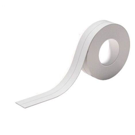 Dichtungsbandrolle für Badezimmer, 3,2 m x 2,2 cm, weißes Klebeband, Küchendichtungsband, Badewannendichtung, wasserdicht und selbstklebend