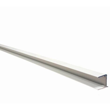 Dichtungsprofil für 16 mm dicke Polycarbonat-Mehrwandplatten, weiß lackiert RAL 9010, Dicke: 16 mm, Länge: 98 cm