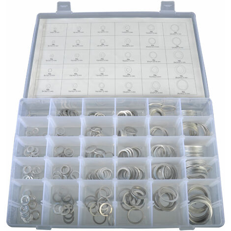 450*Alu Dichtring Sortiment Aluminium Dichtung Dichtungsring O-Ring Set DE Stock 
