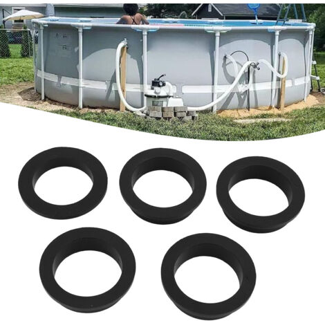 [Dichtungssatz] L-förmige Dichtungen 11228 & 11412 – 5 Stück für Pool-Sandfilterpumpen – Kompatibel mit 26323CA/EH/26331 – Langlebige Gummidichtungen für optimale Filtration