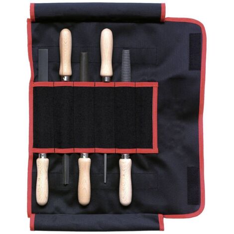 Dick 13092020H Jeu de limes/râpes, 2 limes, 5 pièces, différentes formes Longueur 200 mm 1 set