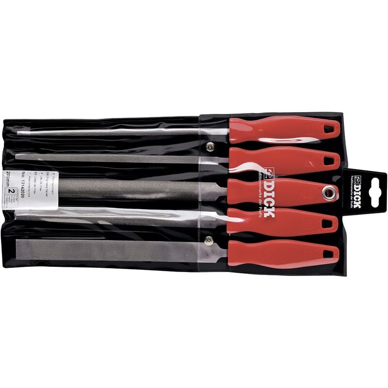 Dick - 13142020 set de limes 200/2 5 pcs Longueur 200 mm 1 set D216002