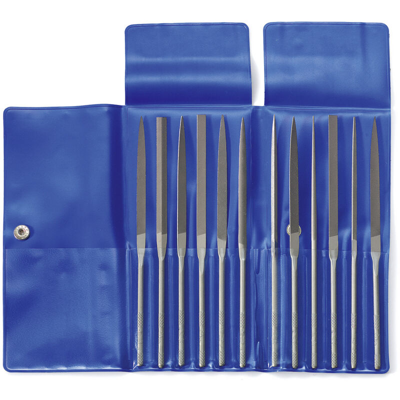 Dick - 21001430 Nadelfeilen-satz Hieb 3, 12-teilig In Plastiktasche Länge 140 Mm 1 Set