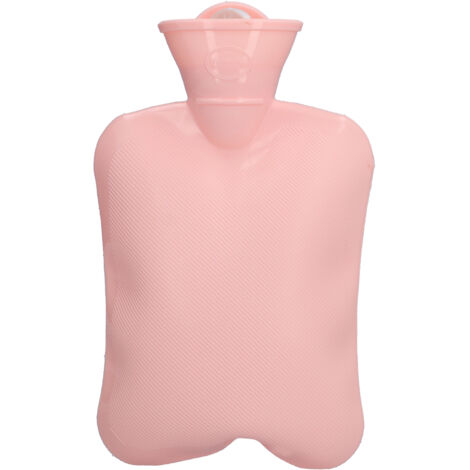 Dicke, tragbare PVC-Wärmflasche für Bett und Studentenwohnheim – Rosa Wärmflasche für kalte Füße