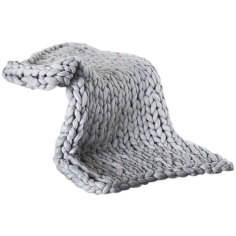 Dicke und bequeme Strickdecke, handgefertigt aus Garn, für Haustierbett, Stuhl, Sofa, Heimdekoration, Geschenk, 5050cm.