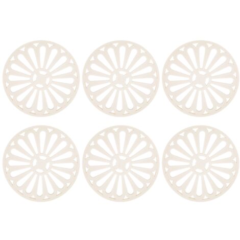 dicke und kreative Untersetzer – 6er-Set – Isolierender Schutz für Ihren Küchentisch – Beige Wohnaccessoires