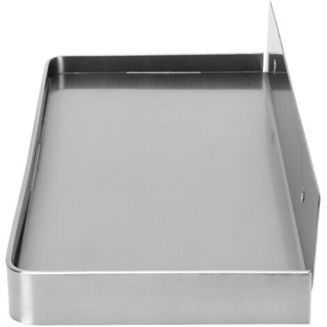 Dicke, wandmontierte Handyhalterung für Badezimmer, WC-Ablage, Zubehör 185 x 90 mm, gebürstete Oberfläche