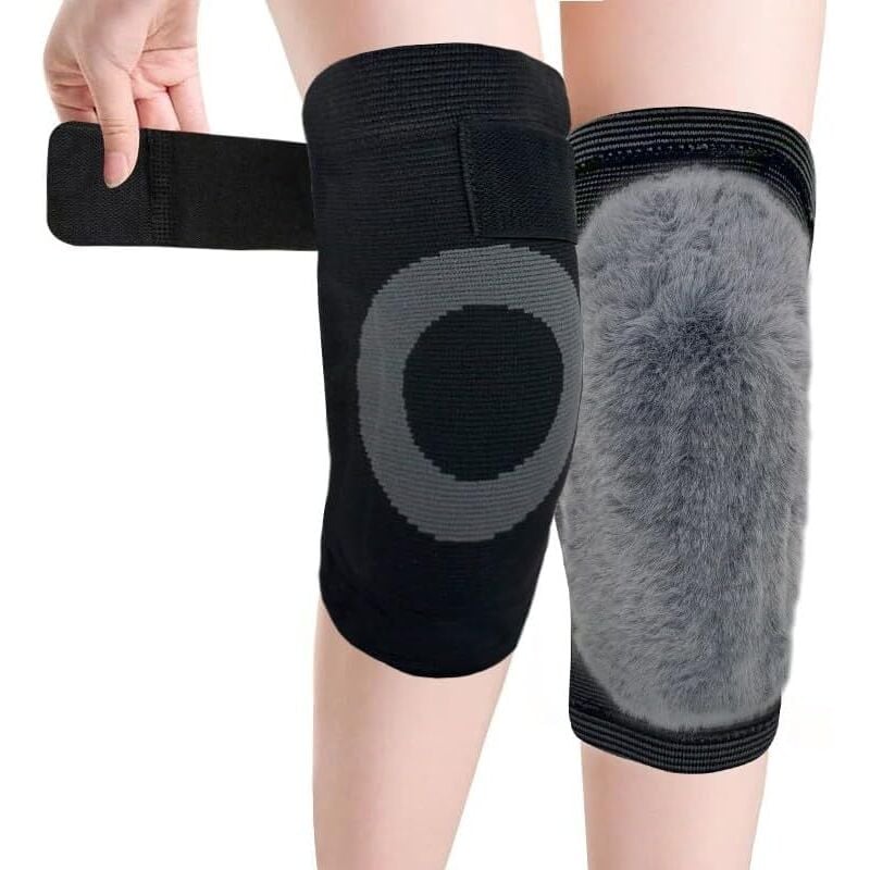 Image of Dicke, weiche Knieschoner für Sport und Wärme, dicke Waden-Knieschoner für Fitness und Radfahren