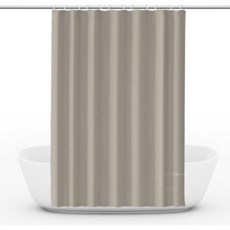 Dicker EVA Duschvorhang, wasserdicht, schimmelresistent, Badezimmer-Trennvorhang, farbecht, schnell trocknend, beige